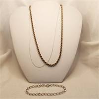 Sterling Necklaces & Bracelet