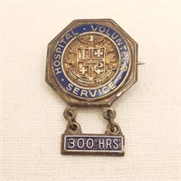 Sterling Hospital Volunteer Pin 300 Hours