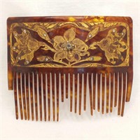 18K Inlaid Hair Comb