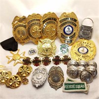 Fire Dept Badges Medal & Service Pins