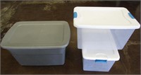 3 Tubs with Lids