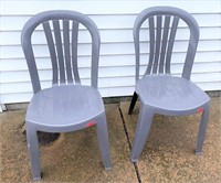 new- plastic stack chairs