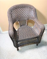 plastic wicker chair
