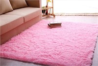 Forever Lover Pink Ultra Soft Modern Shag Area Rug