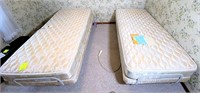pair- older twin adjustable beds- see description