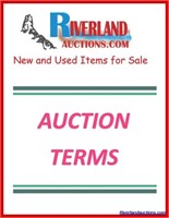 ONLINE AUCTION TERMS LOTS 9 & LOT 11