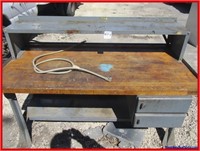 WORK BENCH 2 DRAWERS 5'W-30"D- 43"H