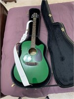 Samick electric acoustic guitar with case