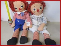 RAGGEDY ANN AND ANDY 36" TALL