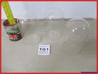 NEW - GLASS DOMES - FOR COLLECTIBLES