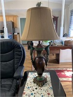 Pair of Beautiful peacock lamps