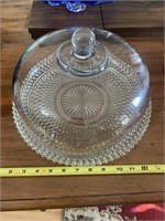 Crystal Cake dish with lid