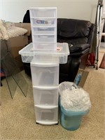Storage organizer kit and mop bucket