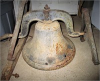 CS Bell Co Cast Iron Bell and Mount Hillsboro Ohio