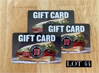 Gift Cards from Jimmy Johns