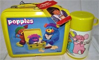 Vintage Popples 1986 Lunchbox with Thermos and Tag