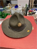 Military drill instructor hat