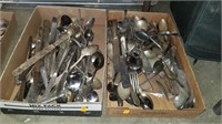 2 boxes of flatware