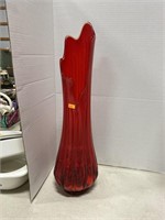 Large red vase