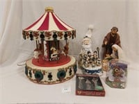 A Working Carousel and Christmas Lot