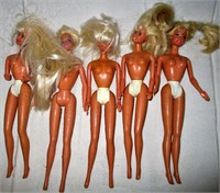 Lot of 10 Vintage Barbie Dolls