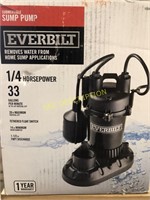 Everbilt 1/4 HP Submersible sump pump