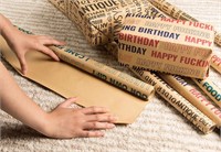 Funny and Offensive Birthday Wrapping Paper, Pck 2
