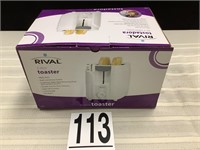 RIVAL 2 SLICE TOASTER