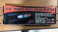 Quarter inch heavy duty hand riveter