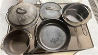 Cast iron pots and pans-dutch oven,griddle,etc