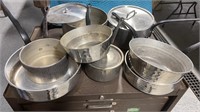 Hammered aluminum Pot and pan set