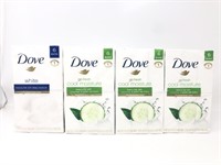 Dove Bar Soap Lot, Cucumber and Green Tea Scent