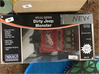 NEW IN BOX SPECIAL EDITION DIRTY MONSTER JEEP