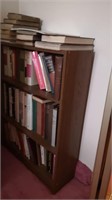 Small bookcase 24" x 8" x 31" and contents