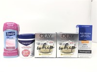 New HBA Lot, Olay Total Effects, Clearasil Pads,