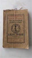 1930 Issue Telephone Directory. Avalon Telephone