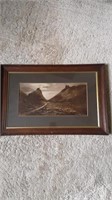 Framed picture. Vintage
Valley of Rocks
