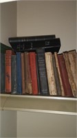 Qty old books, school etc.
Top of closet