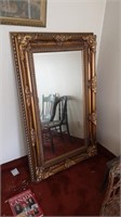 Huge Ornate mirror 
Approx: frame - 61" x 38"