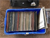 LARGE TOTE OF ASSORTED RECORDS