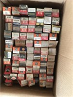 BOX LOT OF VINTAGE ELECTRICAL TUBES