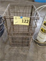 Metal Crates-Lot Of Two(2)