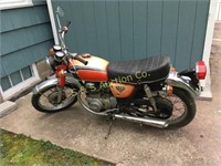 1972 Honda CB 350 motorcycle with title
