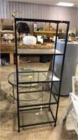 5 Level Glass Shelving Unit - approx. 62 in.