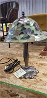 Beautiful Glass Patterned Lamp (App 1.5ft tall)