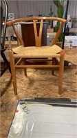 Modway walnut and cord dining chair