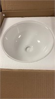 New round bowl bathroom sink. 12.5 in outside