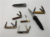 7 Pocket Knives, Users, Broken Pieces