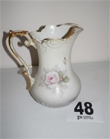 Hand Painted Pitcher (9" tall)