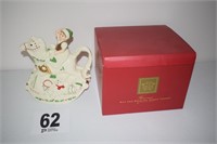 Lenox Holiday Elf & Rocking Horse Teapot in Box